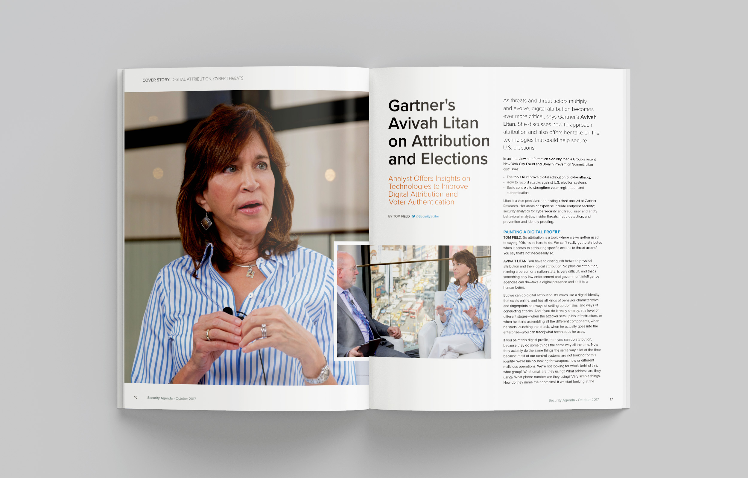 Security Agenda magazine spread